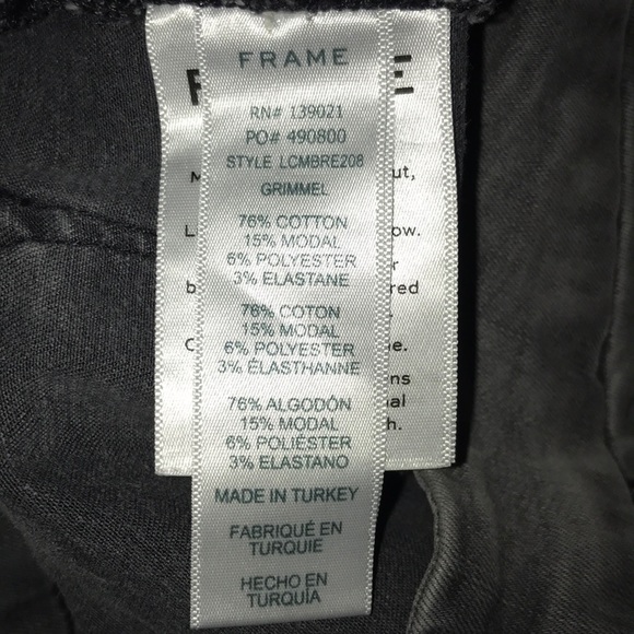 Frame Denim Le Crop Mini Boot Jeans Grimmel Gray - Picture 7 of 8